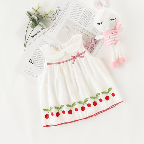Baby Toddler Girl Limited Edition Sleeveless White Dress