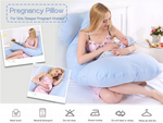 U-Shaped Organic Cotton Pregnancy Pillow killing All Pains