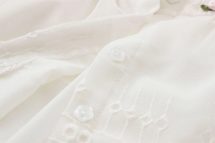 Limited Edition Flower and Lace Girls Chiffon Dress