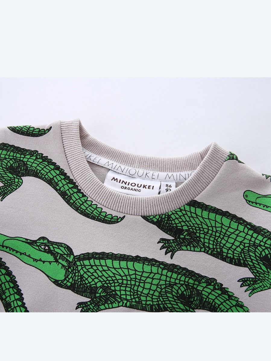Unisex Crocodile Print Sweatshirt