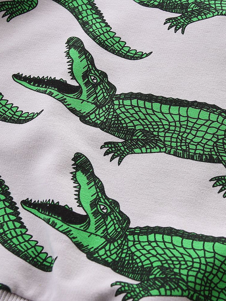 Unisex Crocodile Print Sweatshirt