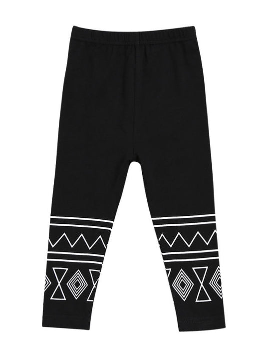 Baby Toddler Girls Geometric Pattern Leggings