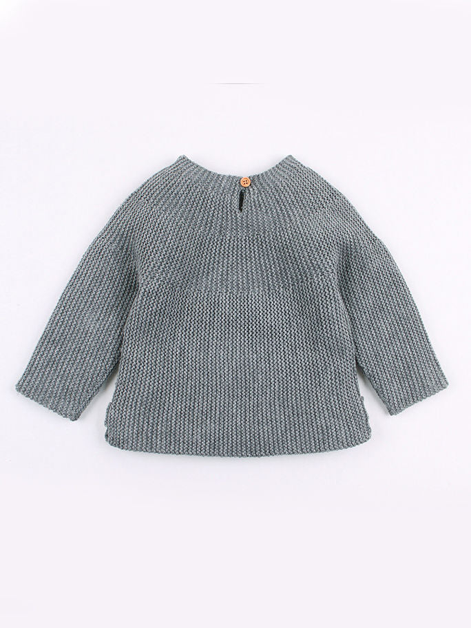Cute Baby Solid Color Knitted Sweater