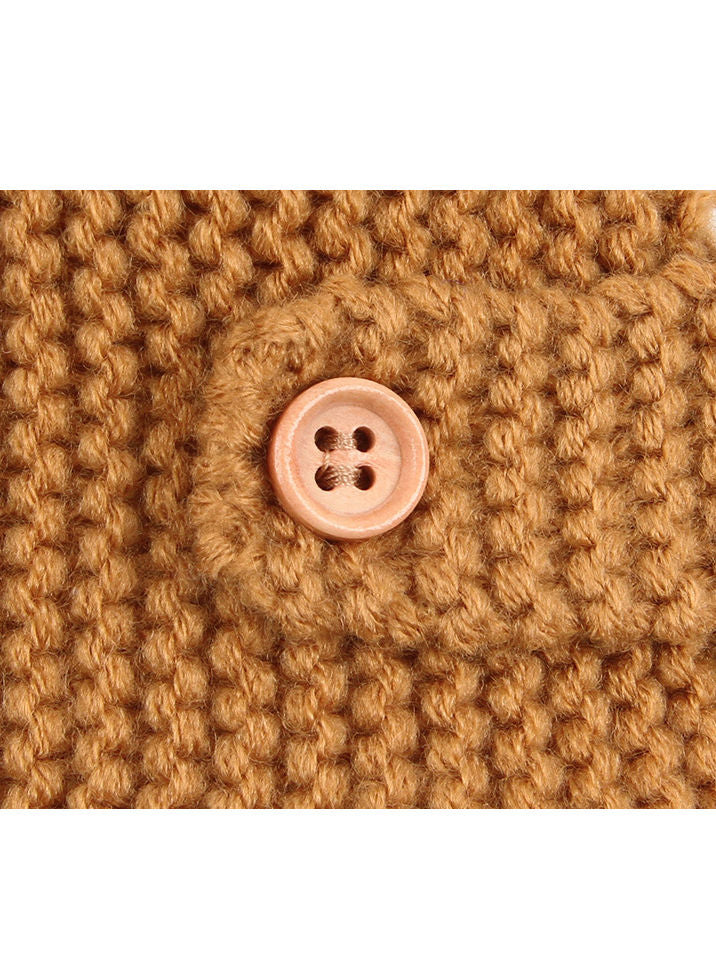 Cute Baby Solid Color Knitted Sweater