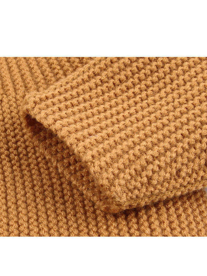 Cute Baby Solid Color Knitted Sweater