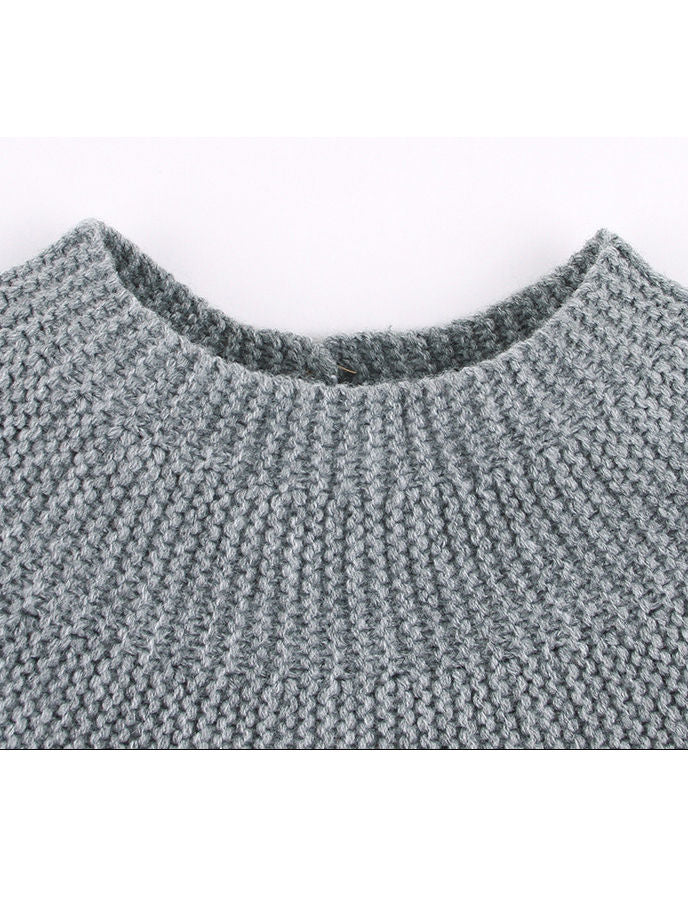 Cute Baby Solid Color Knitted Sweater