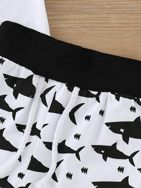 Baby Boy Shark Print Set