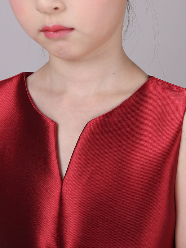 Big Girl Sleeveless Red Gown