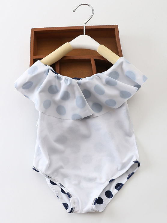 Baby Girl Bathing Suit with Swimming Cap