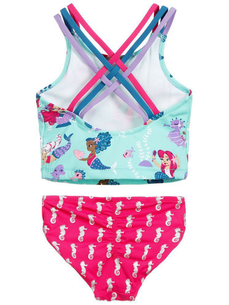 Toddler Big Girl Mermaid Swimwear Set