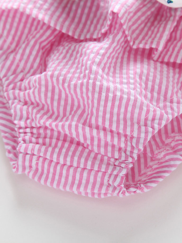 Baby Girl Flower Bow Sleeveless Top With Shorts