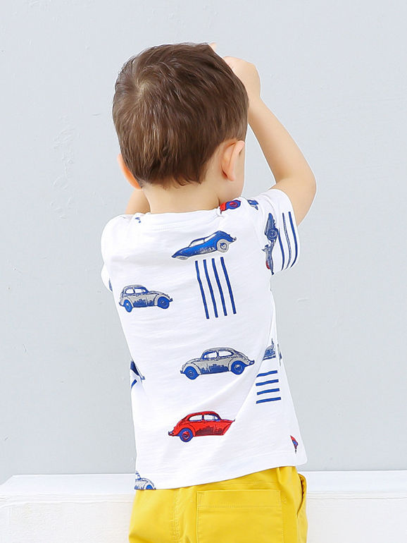 Infant Toddler Boy Car Print T-shirt