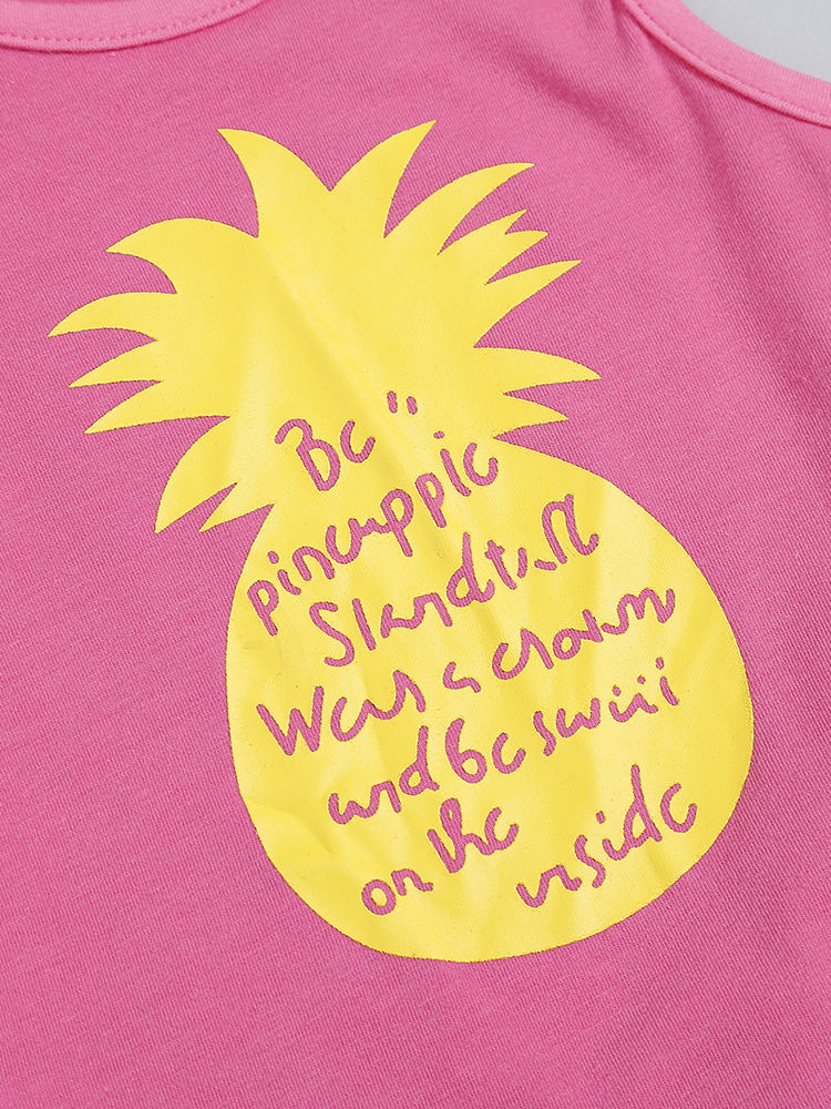 Baby Girl Pineapple Pattern