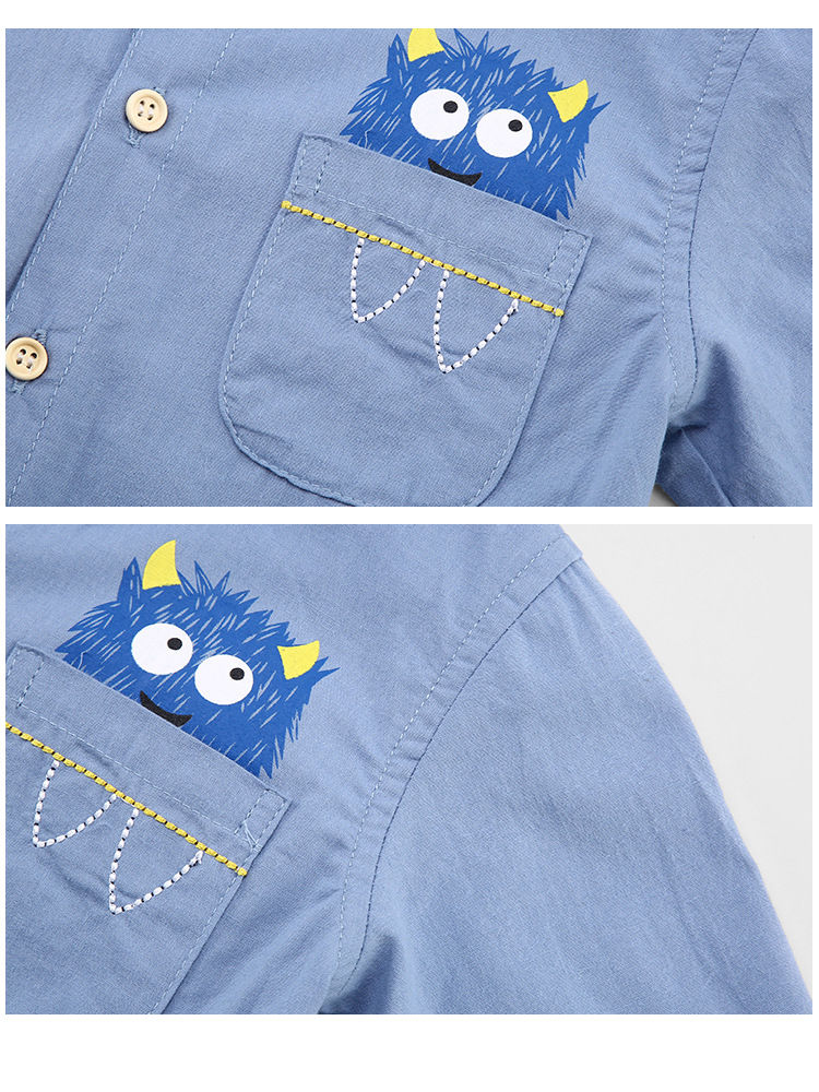 Toddler Big Boys Long-sleeved Shirt