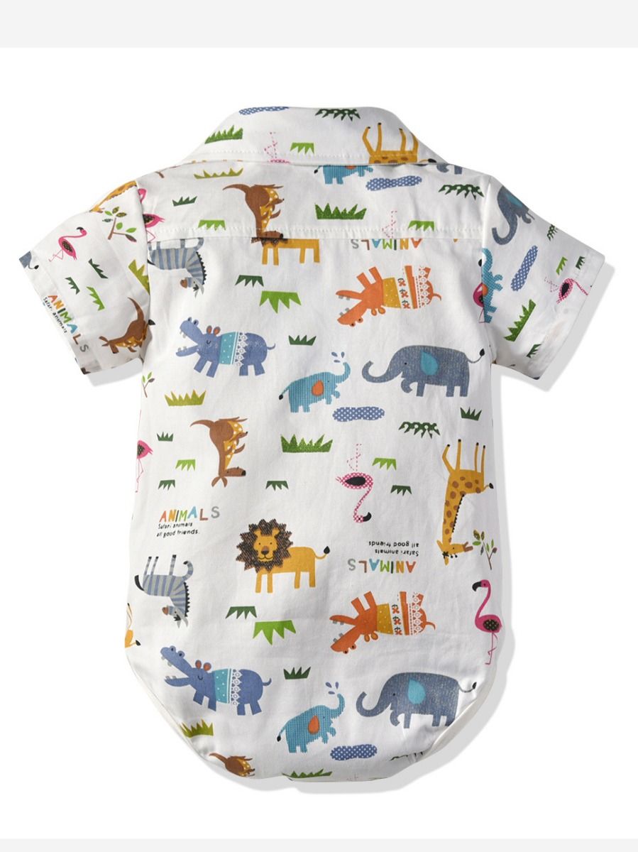 Baby Boys Animal Print Set
