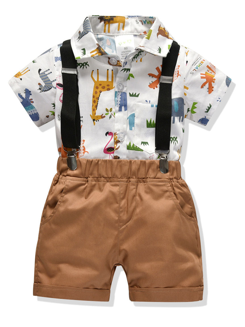 Baby Boys Animal Print Set