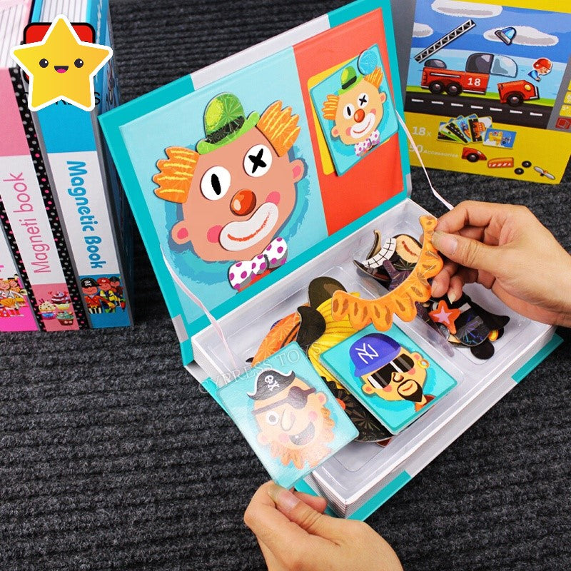 Develop Intelligence & Creativity With 3D Magnetic Face Puzzle
