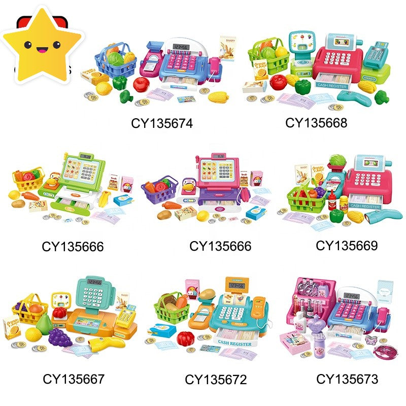 Pretend Supermarket Cash Register Play Set