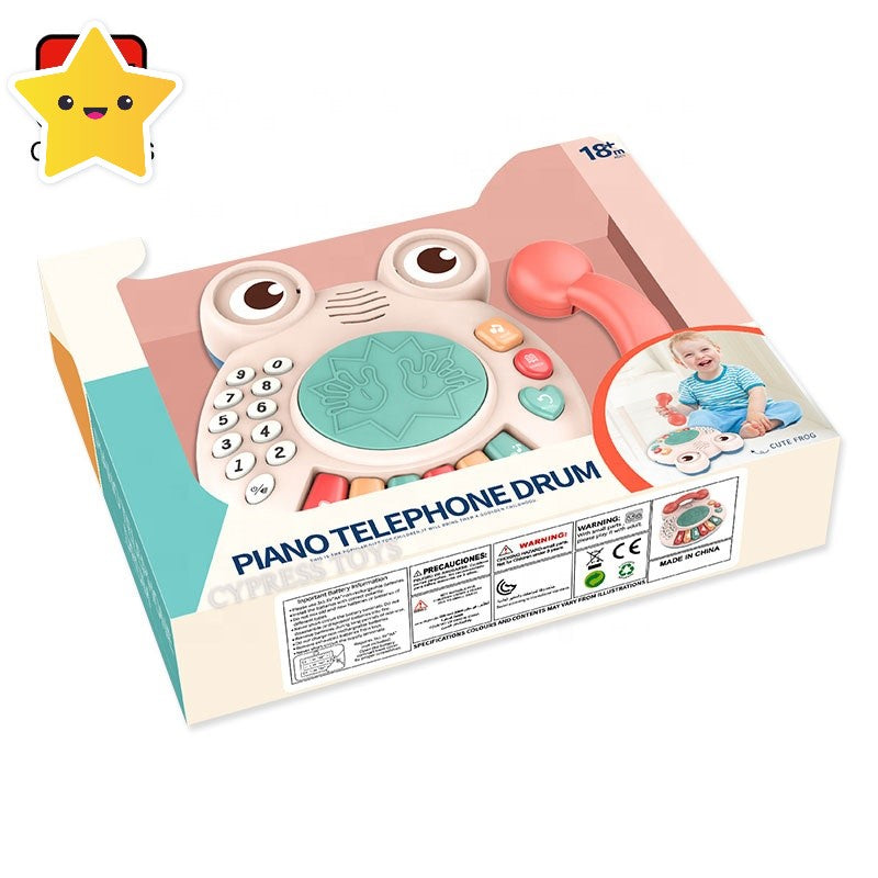 2-In-1 Musical Piano Telephone DRUM Set
