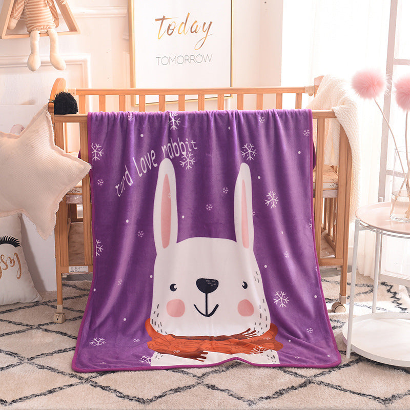 More Warm Soft Touching Solid Coral Fleece Throw/Blanket for Big Kids