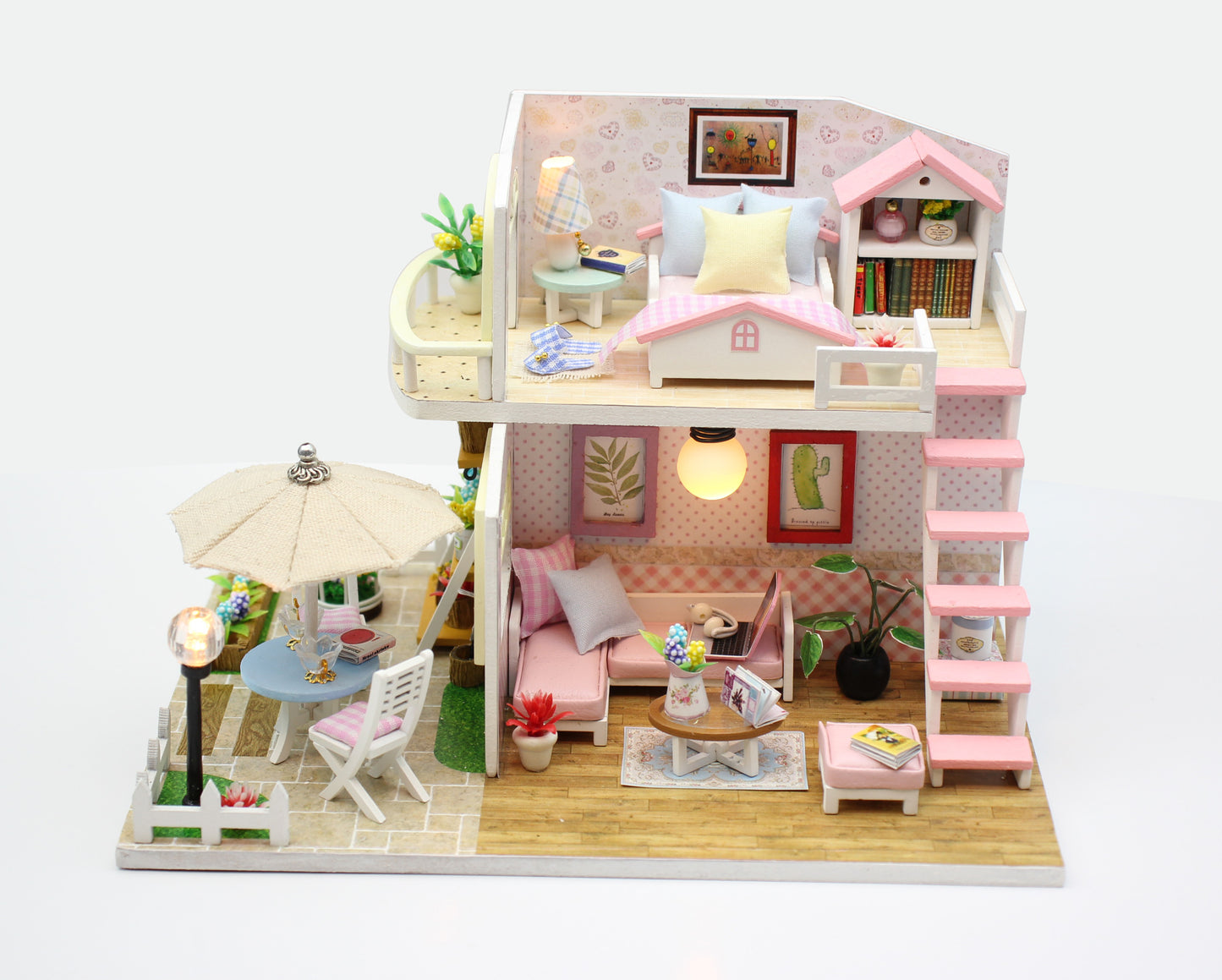Playful DIY Miniature Dollhouse, Perfect Gift for Birthday Christmas