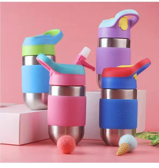 Kids Multi-Purpose 400 ML Thermos Stainless Steel Sport Water Bottle