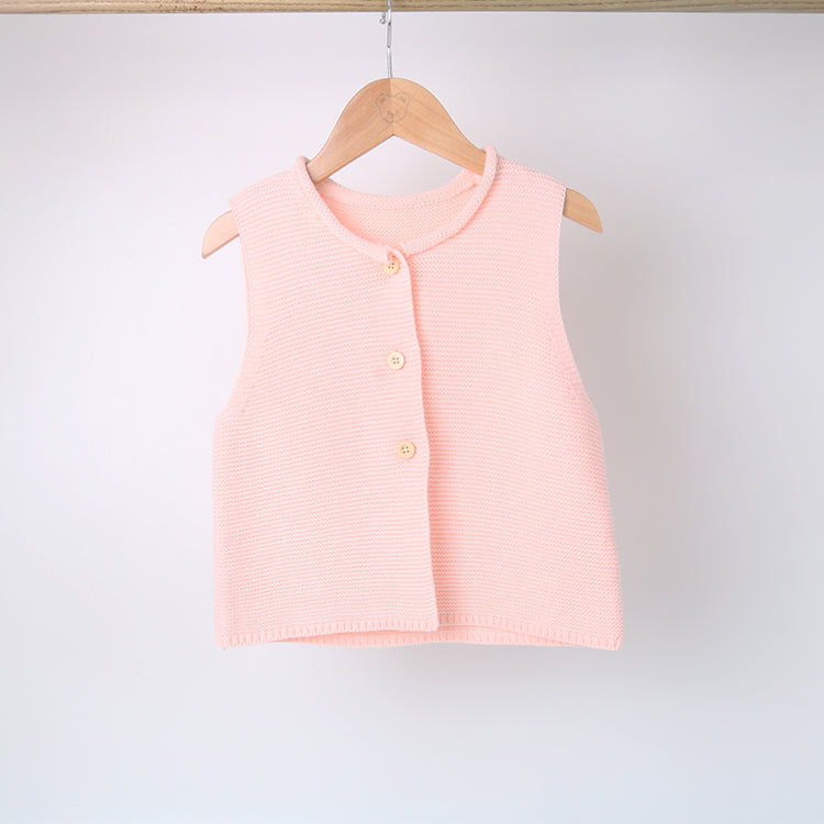 Infant & Toddlers Girls Sleeveless Cardigan