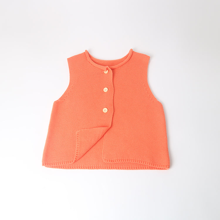 Infant & Toddlers Girls Sleeveless Cardigan