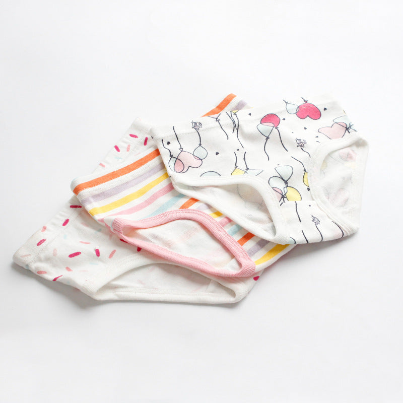 Little Girls Soft Cotton 3- Pack Underwear