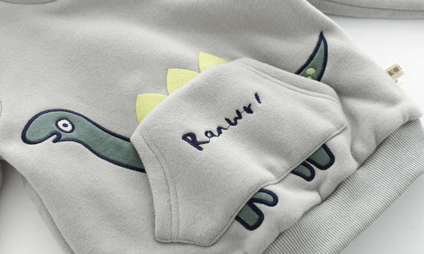 Wear it alone Dinosaur Hooded SweatShirt