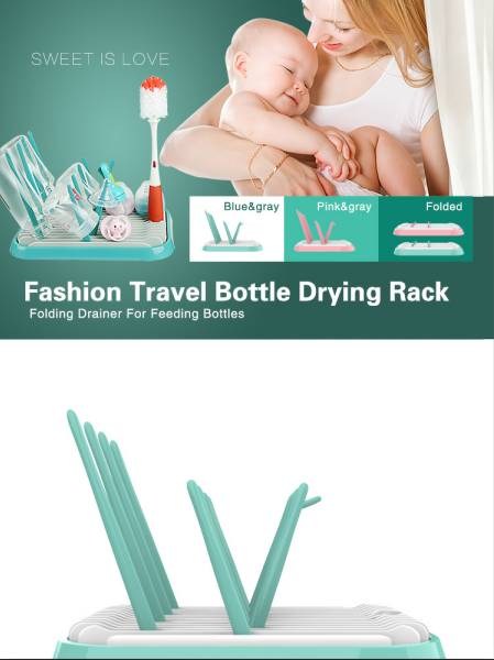 BPA Free Portable Foldable Baby Bottles Drying Rack