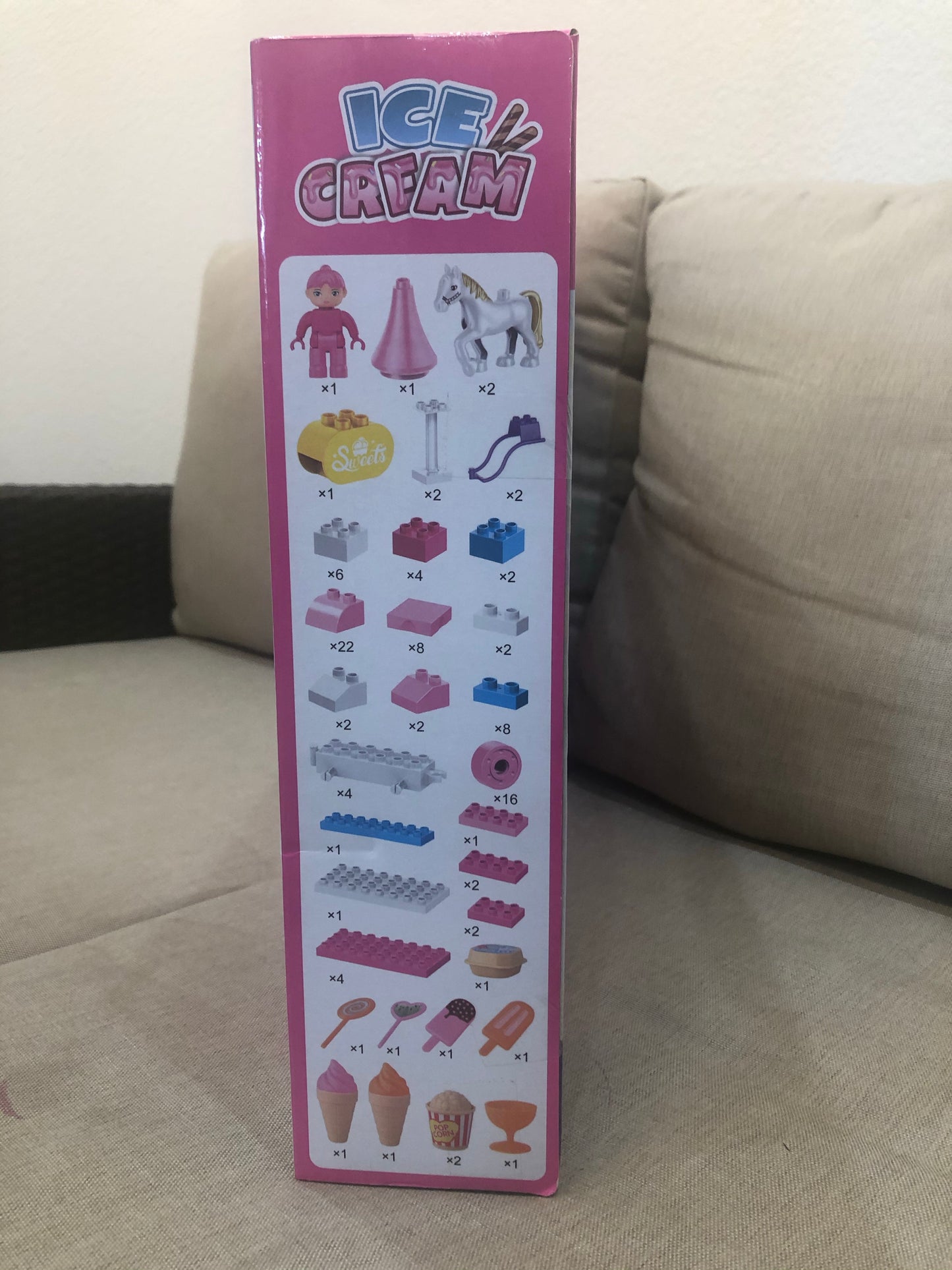 Ice Cream Truck Building Block Toy for 3+ Age - 106PC