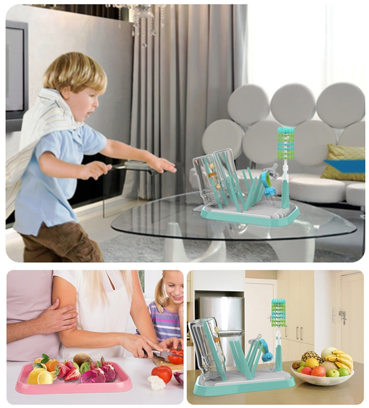1- Set of Baby Necessities Bottle Drying Rack, Nail Clipper, Bottle Brush