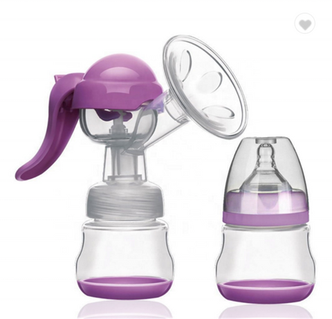 Manual Breast Pump for Mothers With Feeding Bottle