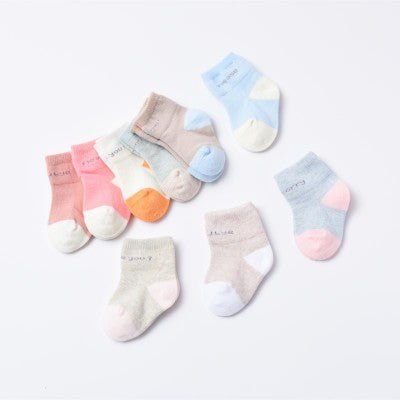 100% Cotton High Quality Socks for Infants & Toddlers - Pack of 4, Color May Vary