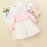 Limited Edition Lace Long Sleeve Girls Chiffon Dress