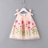 Limited Edition Floral Embroidery Beautiful sleeveless Dress