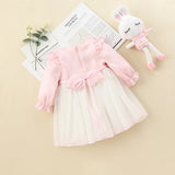 Limited Edition Lace Long Sleeve Girls Chiffon Dress