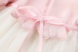 Limited Edition Lace Long Sleeve Girls Chiffon Dress