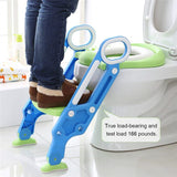 Potty Training Seat for Toddlers with Step Stool Folding Ladder	