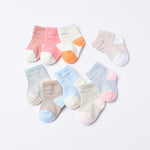100% Cotton High Quality Socks for Infants & Toddlers - Pack of 4, Color May Vary