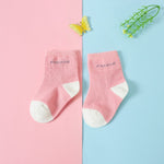 100% Cotton High Quality Socks for Infants & Toddlers - Pack of 4, Color May Vary