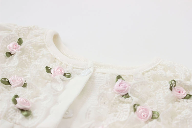 Limited Edition Flower and Lace Girls Chiffon Dress