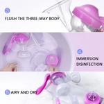 Manual Breast Pump for Mothers With Feeding Bottle