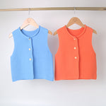 Infant & Toddlers Girls Sleeveless Cardigan