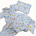 Organic Cotton Pillow and Blanket Set