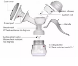 Manual Breast Pump for Mothers With Feeding Bottle