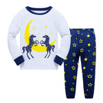 100% Cottons Kids Pajama Set 2 Pack - Red & Blue