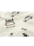 Toddler Boys Cars Printed White Long-sleeved Shirt