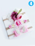 3-piece Bowknot/Wings/Flower/Beads Headband Set